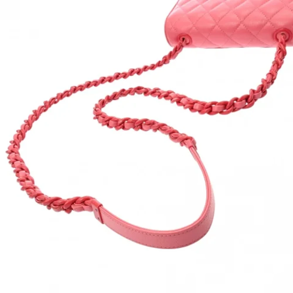 Chanel Vintage Pre-owned Leather chanel-bags Pink Dames