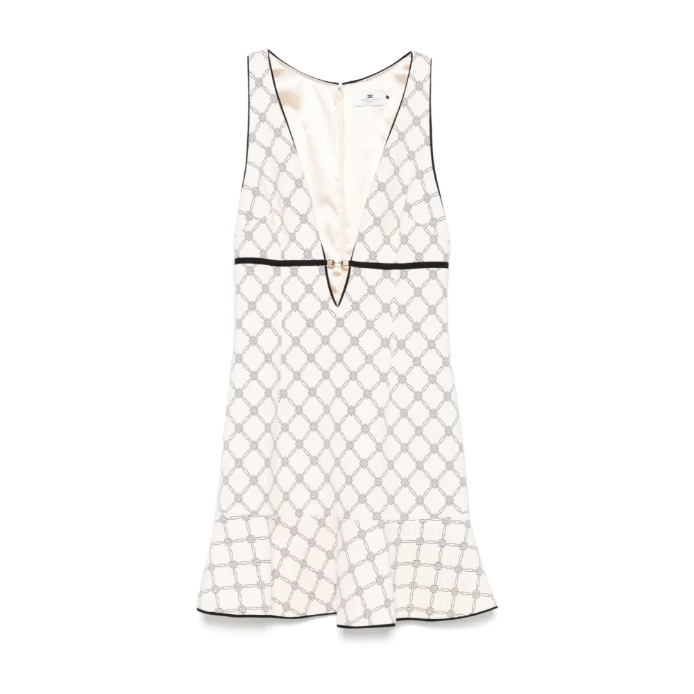 Elisabetta Franchi Stijlvolle Jurken Collectie Beige Dames