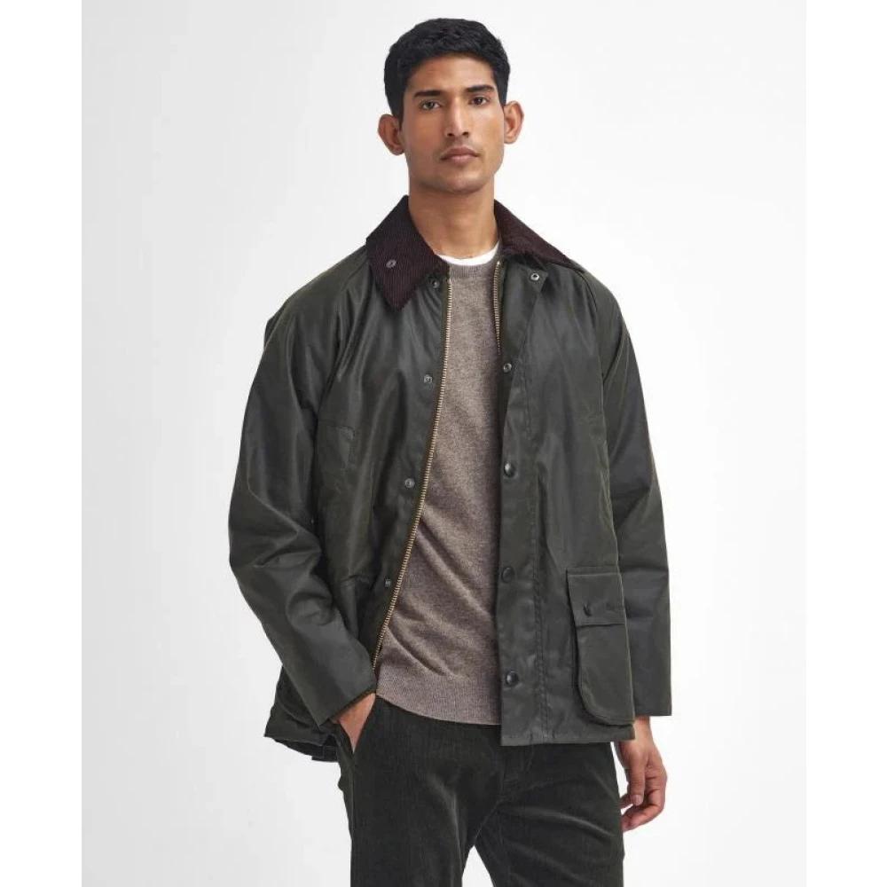 Barbour Gewaxte Archief Olijfjas Green Heren