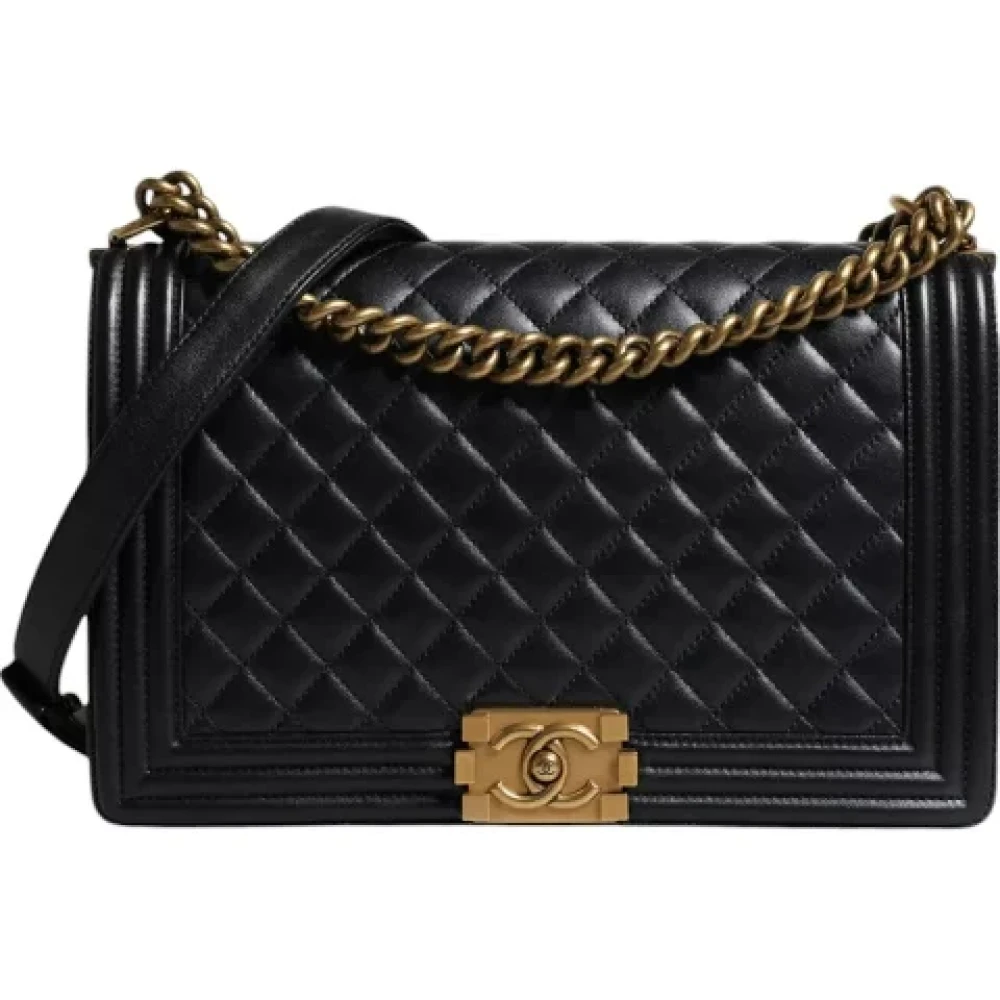 Chanel Vintage Pre-owned Leather chanel-bags Black Dames