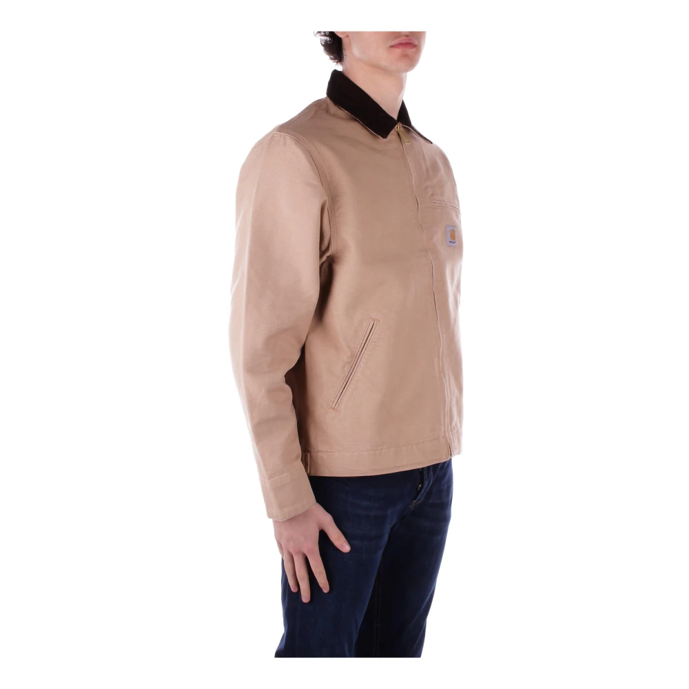 Carhartt WIP Voorlogo Ritsjas Biologisch Katoen Beige Heren