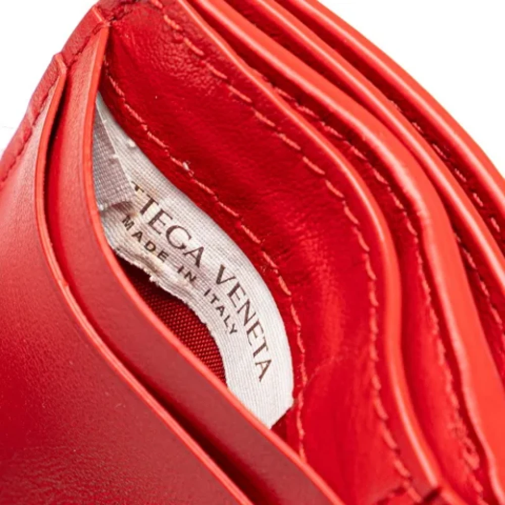 Bottega Veneta Vintage Pre-owned Leather wallets Red Dames