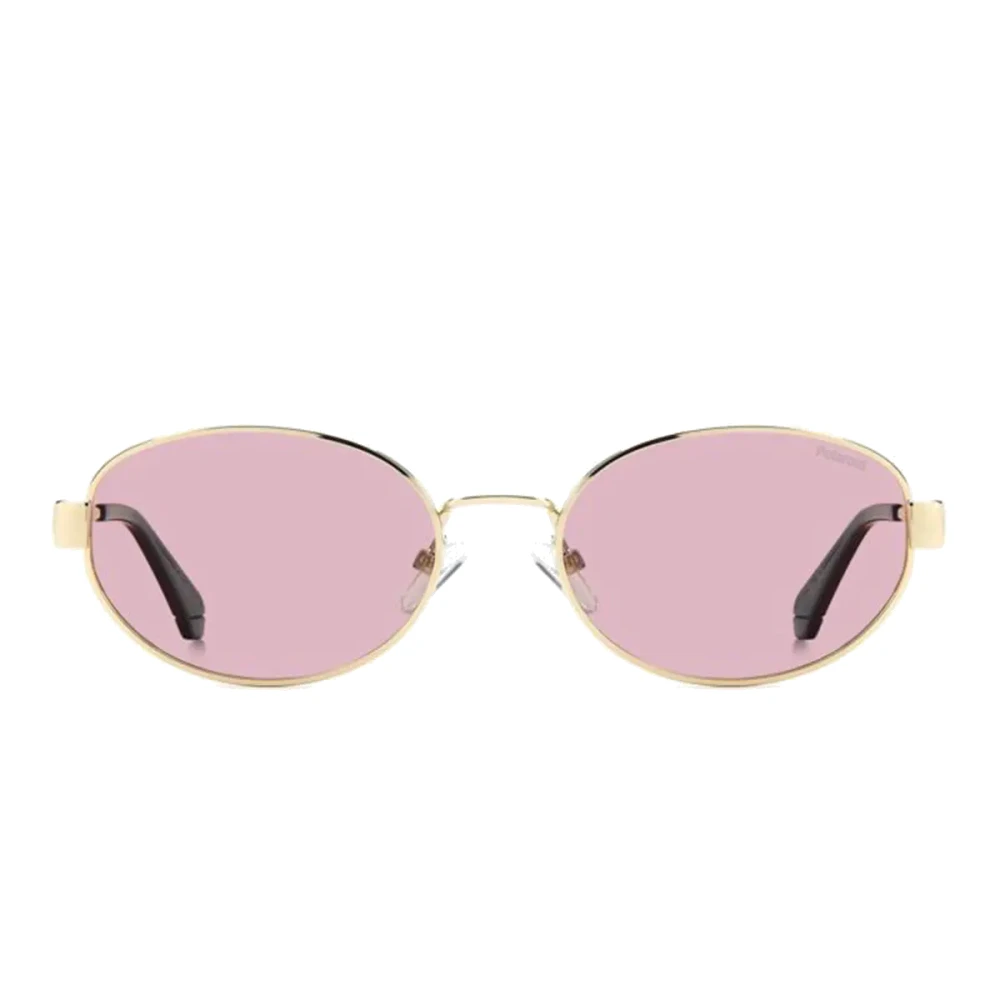 Polaroid Unisex Yellow Sunglasses, 55 Mm, Oval Sunglasses