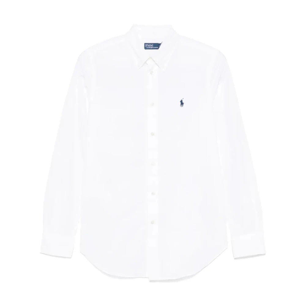 Polo Ralph Lauren Women's White Casual Long Sleeve Shirt
