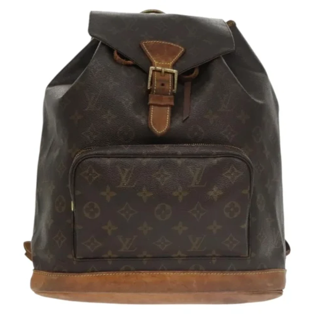 Louis Vuitton Vintage Pre-owned Canvas backpacks Black Dames