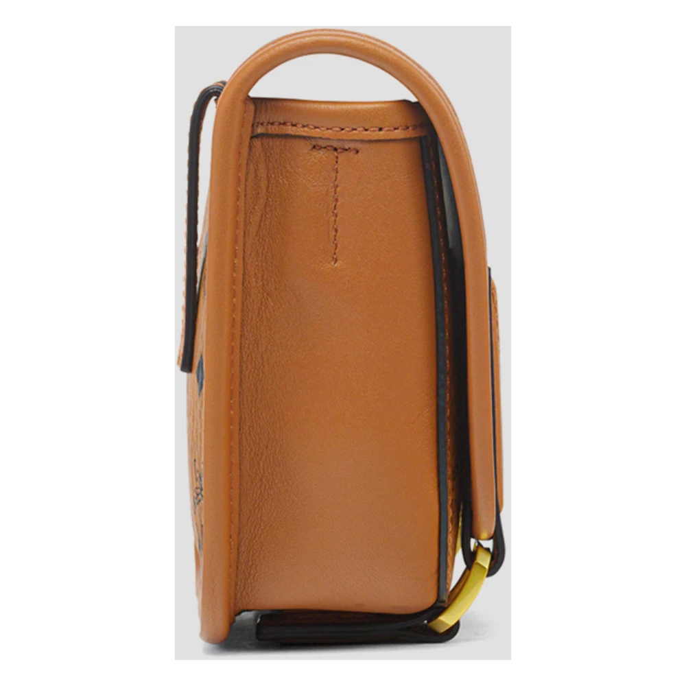 MCM Aren Messenger Tas in Visetos Brown Dames