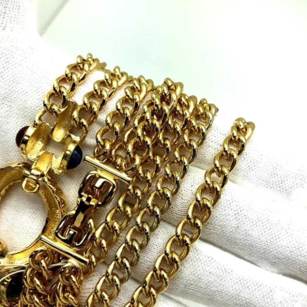 Givenchy Pre-owned Metal belts Yellow Dames