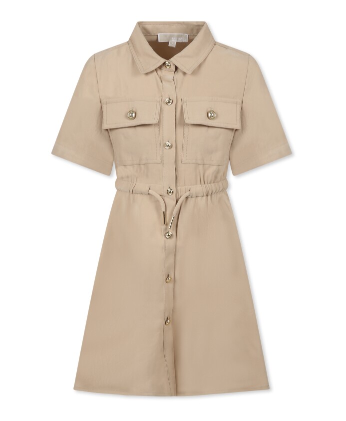 robe-beige-decontractee-a-manches-courtes