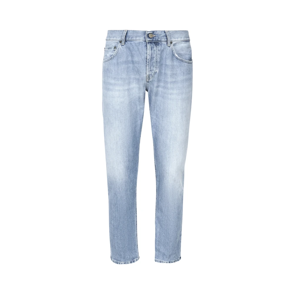 Dondup Blauwe Slim Fit Stretch Katoen Jeans Blue Heren
