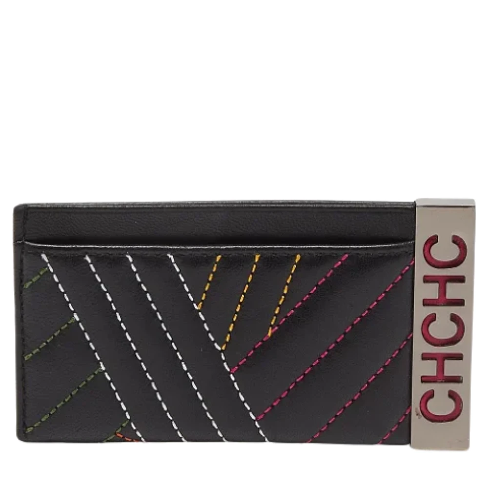 Carolina Herrera Pre-owned Leather wallets Black Dames