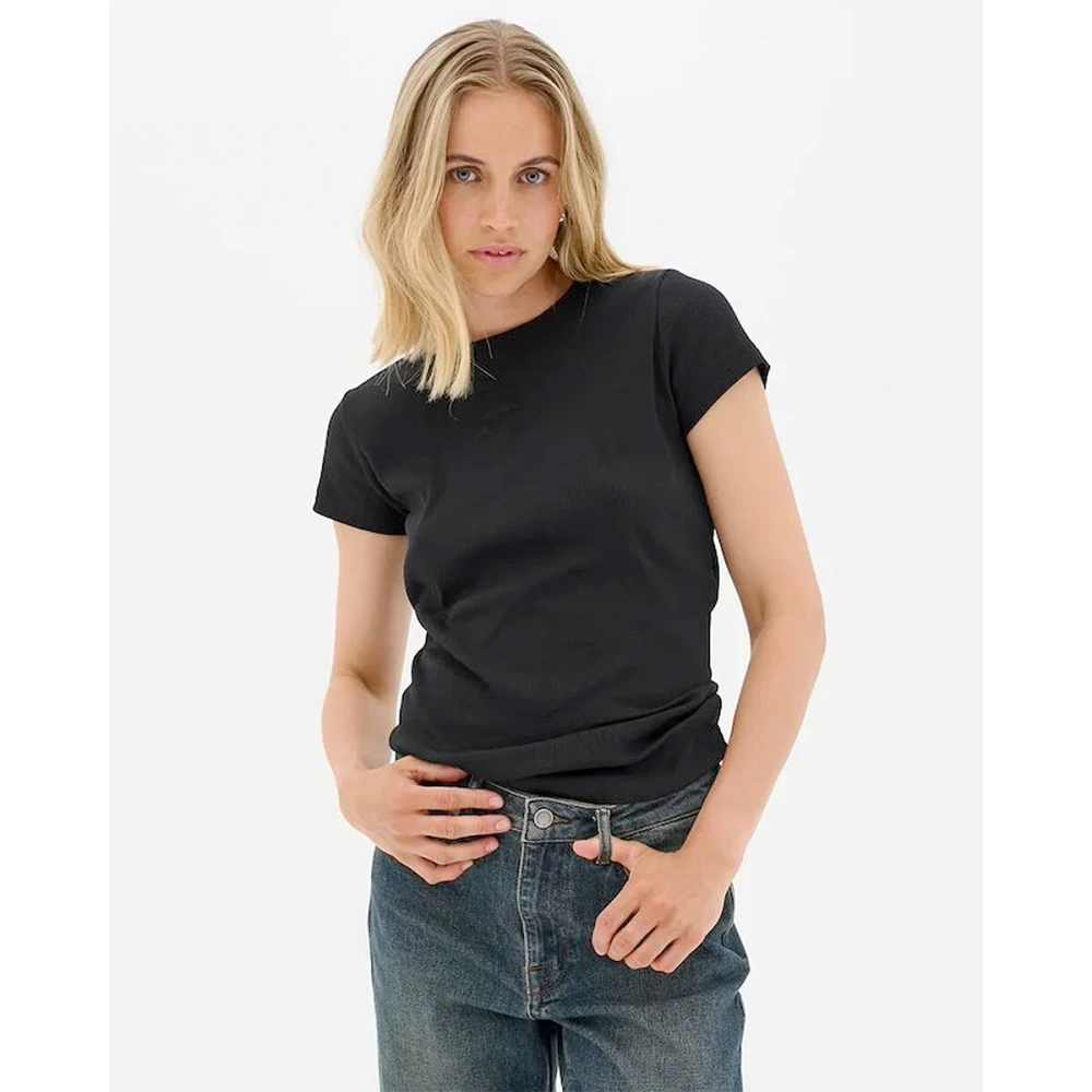 My Essential Wardrobe Mandy T-shirt voor Essentiële Garderobe Black Dames