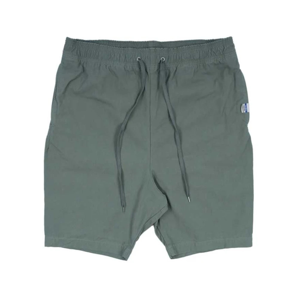 Mihara Yasuhiro Groene No Side Seam Shorts Green Heren