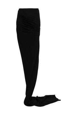 jupe-noire-froncee-a-taille-elastique