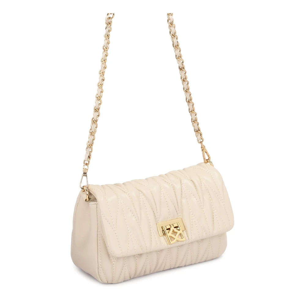 Kazar Gewatteerde Leren Schoudertas Beige Dames