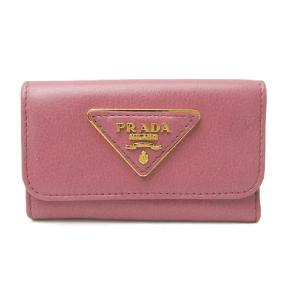 Prada Vintage Pre-owned Leather key-holders Pink Dames