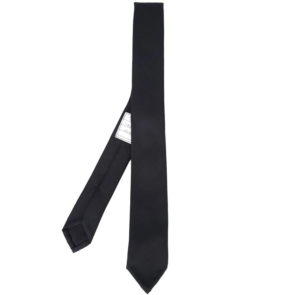 Thom Browne Navy Wol Klassieke Stropdas Blue Heren