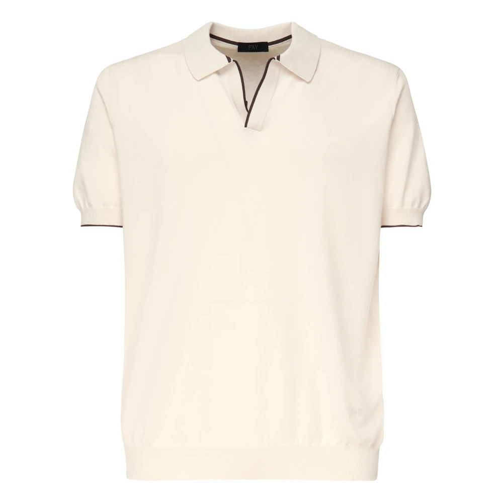 Fay - Tops > Polo Shirts - Beige - Fay - Modalova