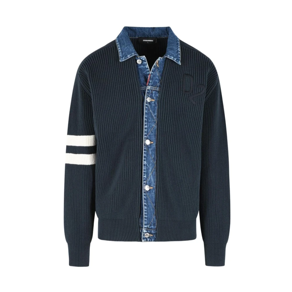 Dsquared2 Men's Blue Cardigans, M, Jumpers