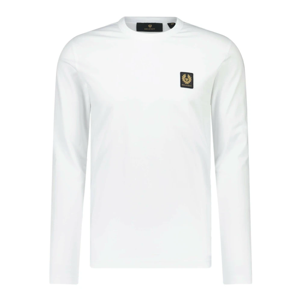 Belstaff Logo Lange Mouw Katoenen Shirt White Heren