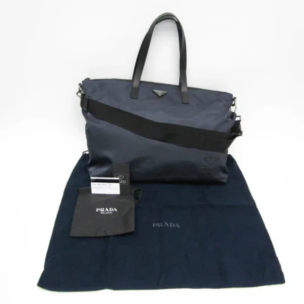Prada Vintage Pre-owned Fabric totes Black Dames