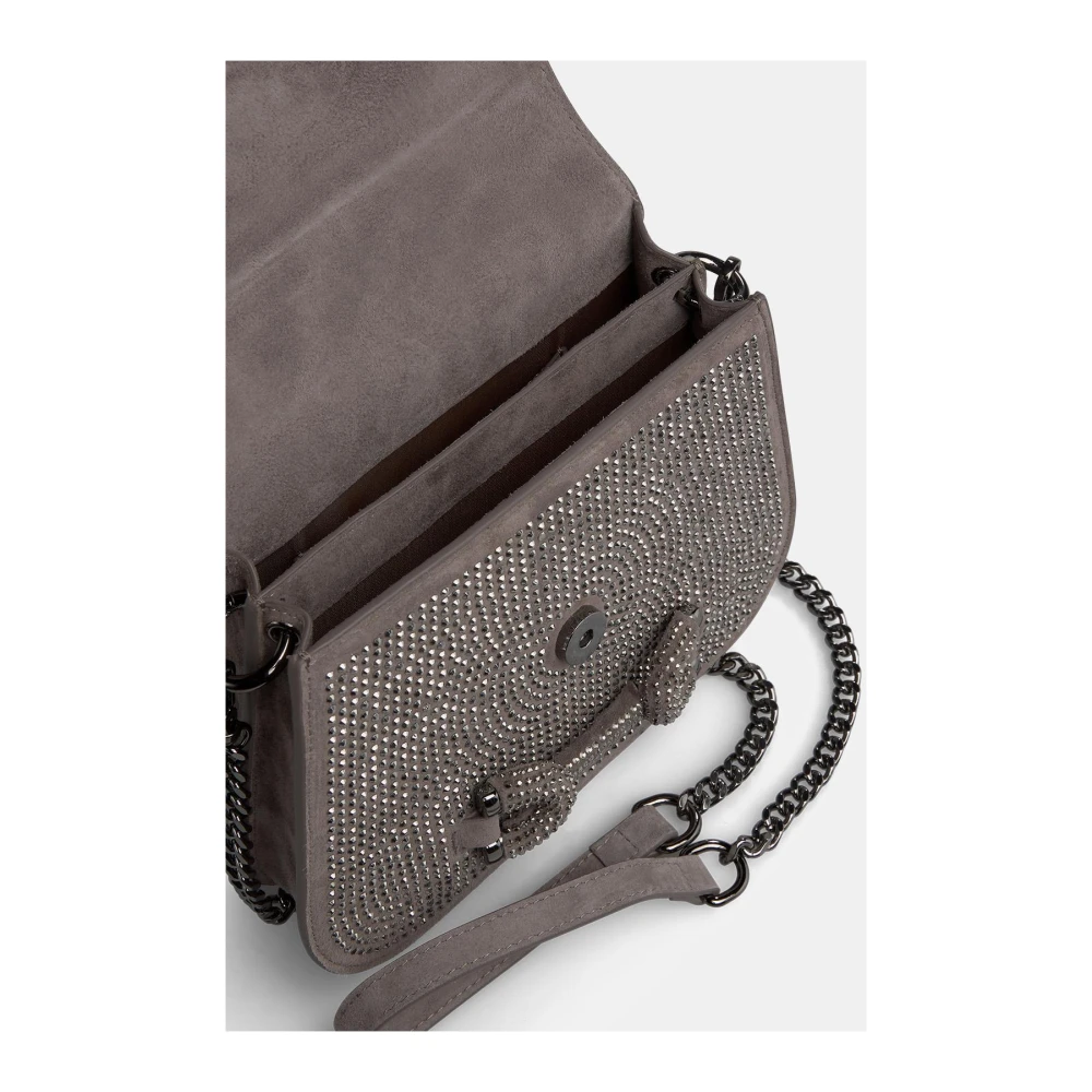 Alma en Pena Handtas bedekt met glitter Gray Dames