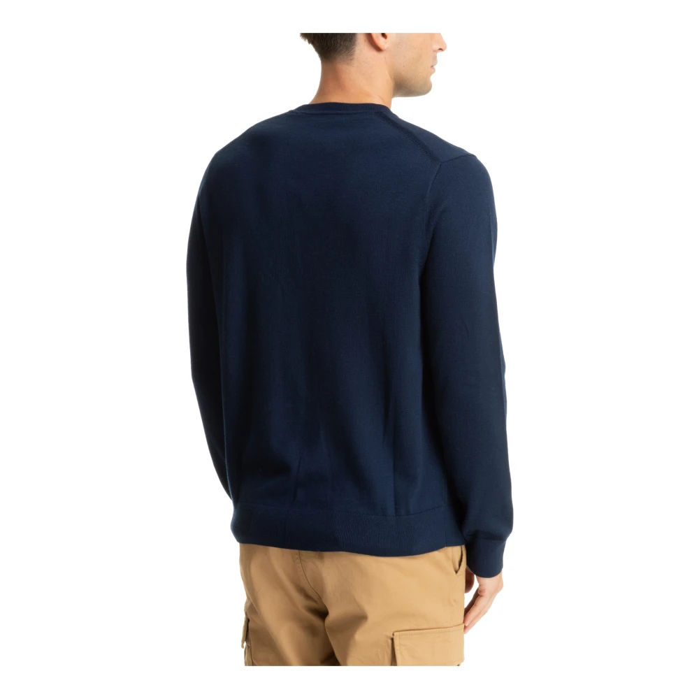 Michael Kors Simpele trui met logo borduursels Blue Heren
