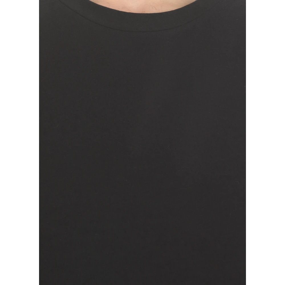 Jil Sander Zwarte katoenen T-shirt met lange mouwen Black Heren