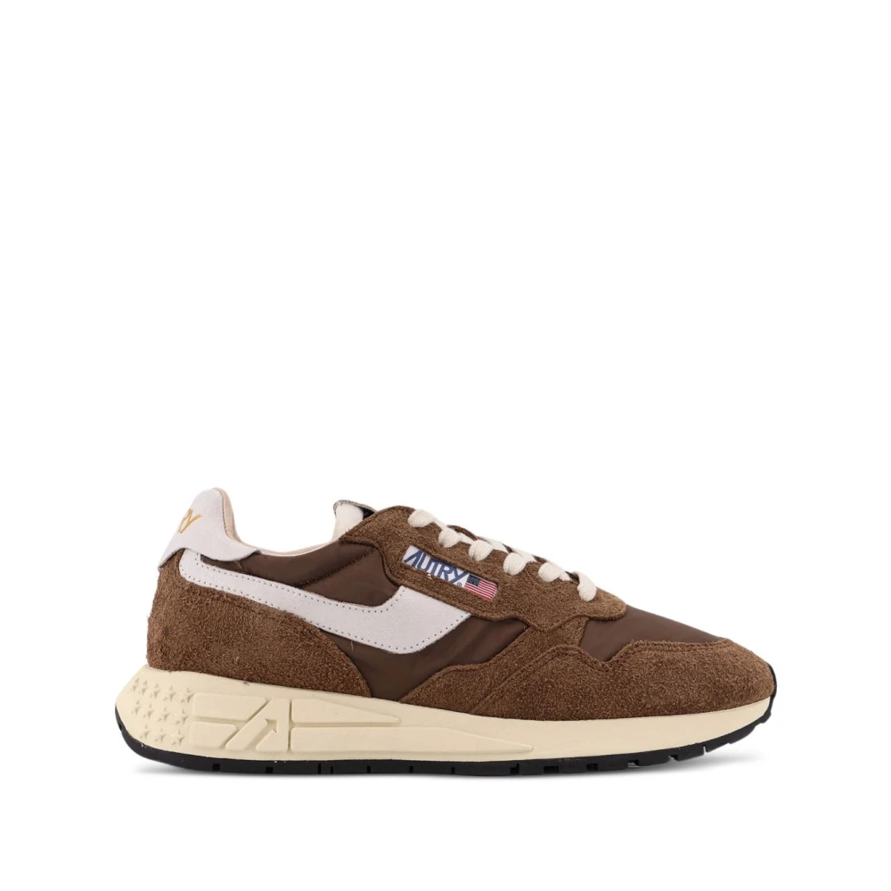 Autry Brown Sneakers, Male, 9 Uk, Reelwind Low