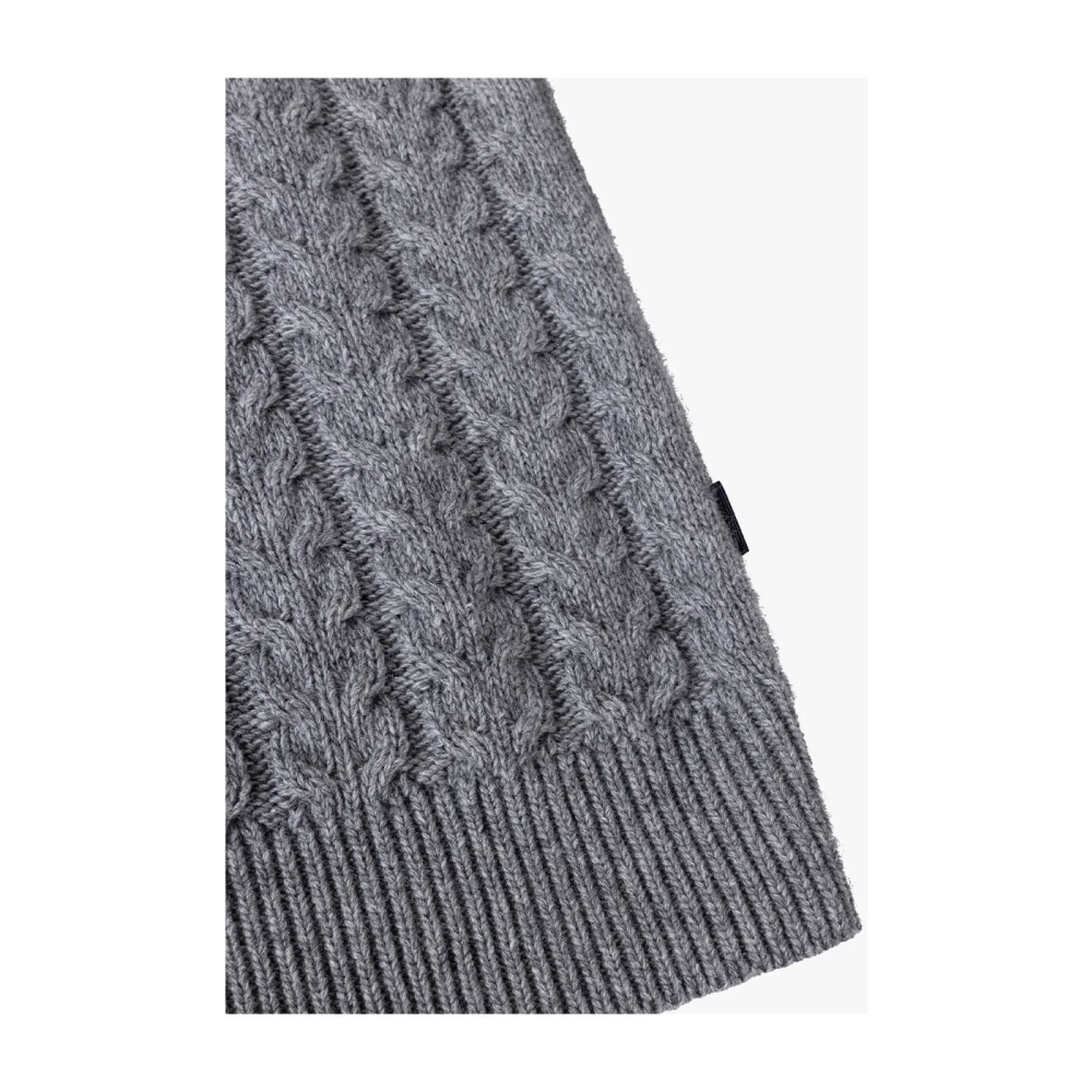 Cavallaro R-Neck Pullover in Orvieto Stijl Gray Heren
