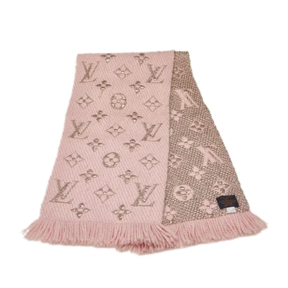 Louis Vuitton Vintage Pre-owned Wool scarves Pink Dames