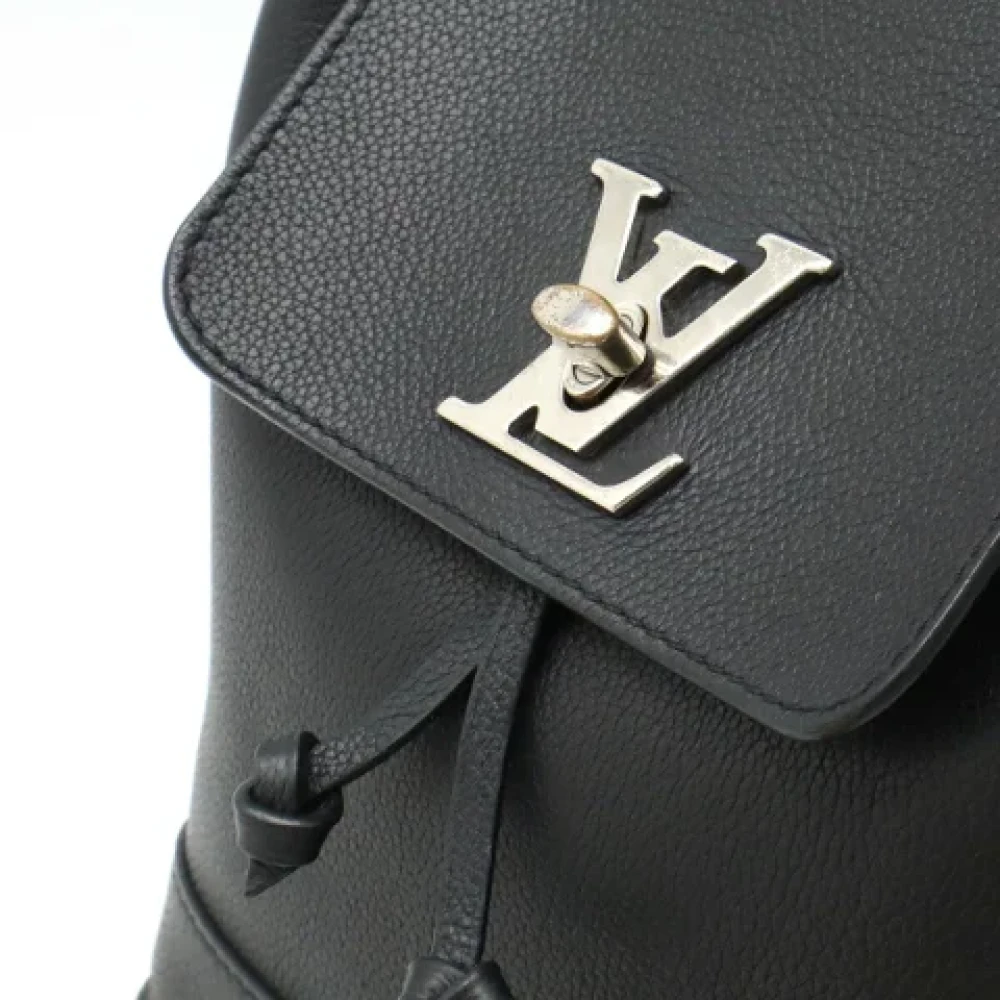 Louis Vuitton Vintage Pre-owned Leather backpacks Black Dames