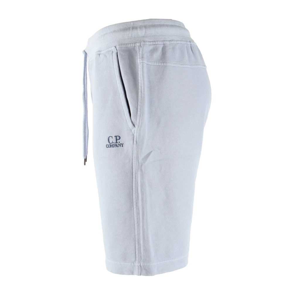 C.P. Company Lila Katoen Fleece Jogging Shorts Purple Heren