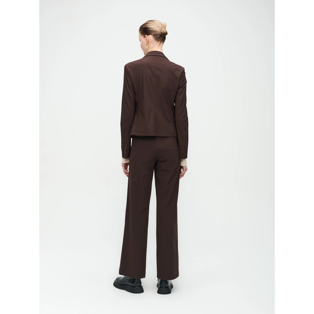 Jane Lushka Elvira Blazer Technical Jersey Brown Dames