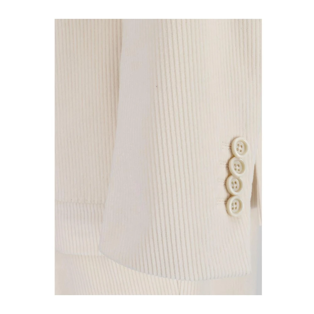 Lardini Corduroy Pak met Blazer en Broek White Heren
