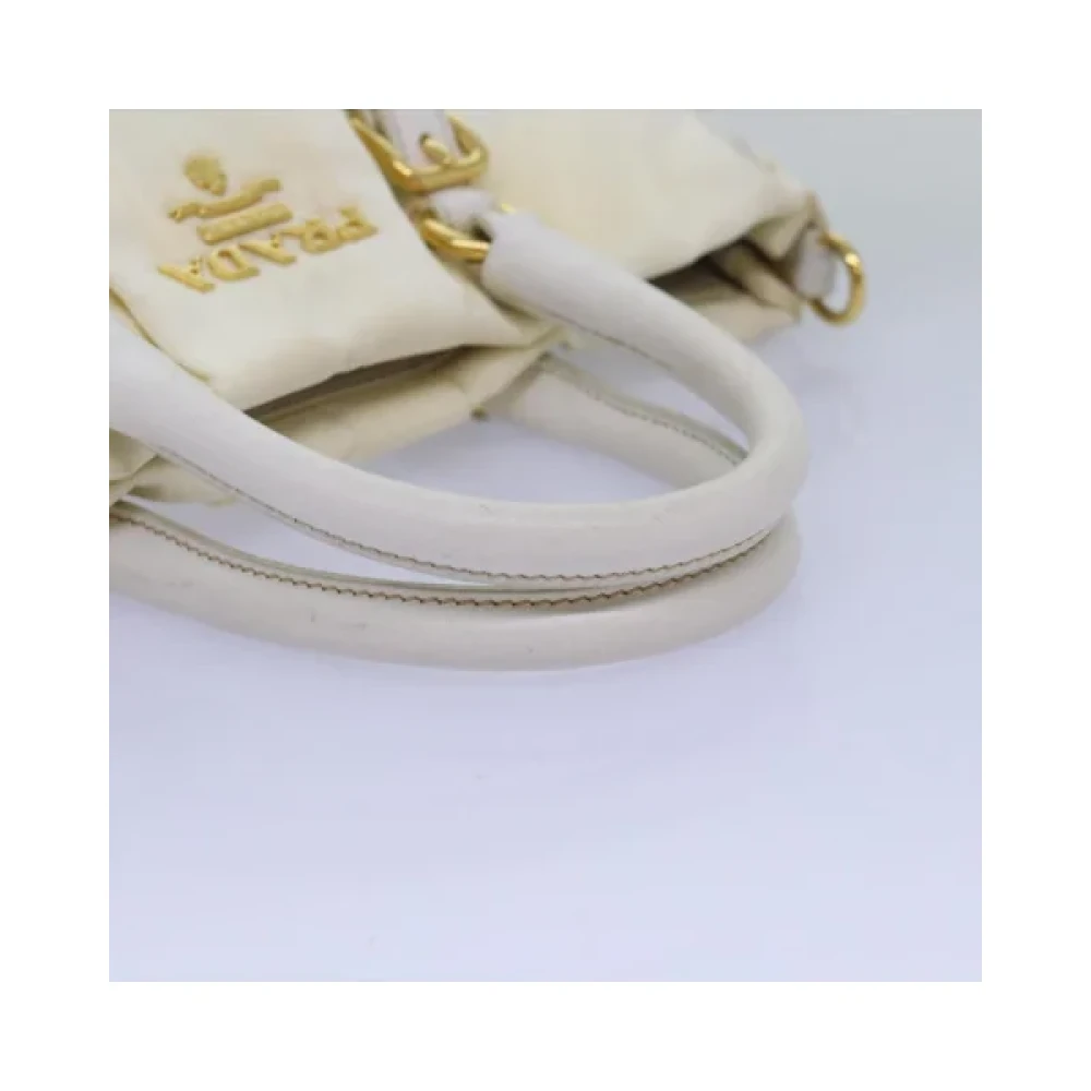 Prada Vintage Pre-owned Nylon prada-bags White Dames