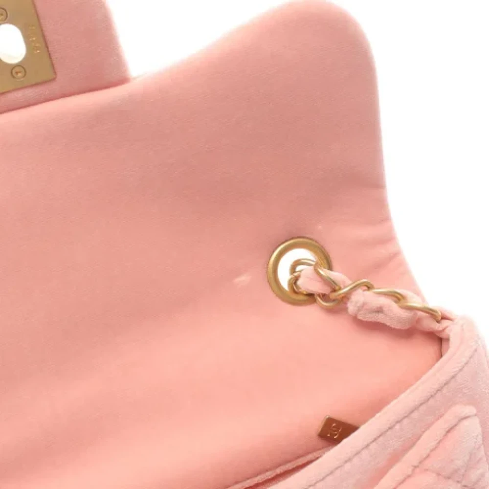Chanel Vintage Pre-owned Fabric chanel-bags Pink Dames
