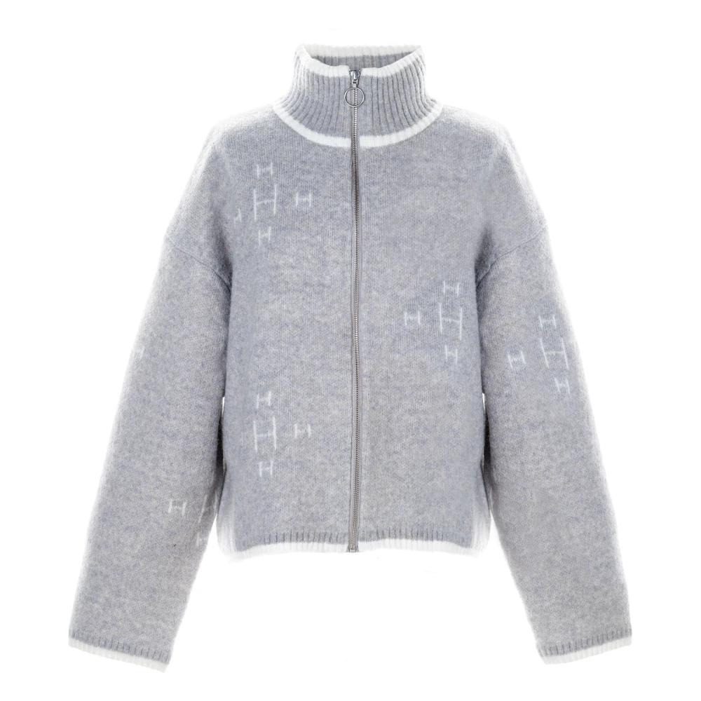 Lysgrå Zip Jacket Cardigan