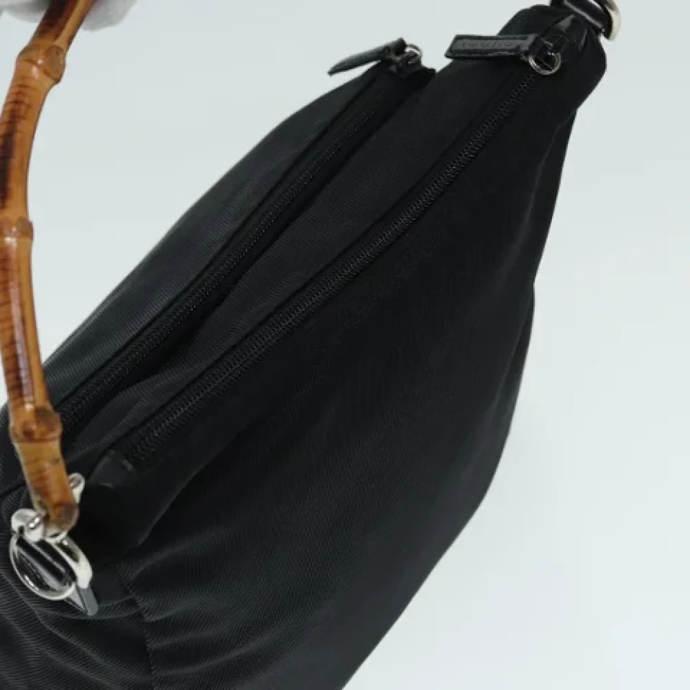 Gucci Vintage Pre-owned Nylon handbags Black Dames