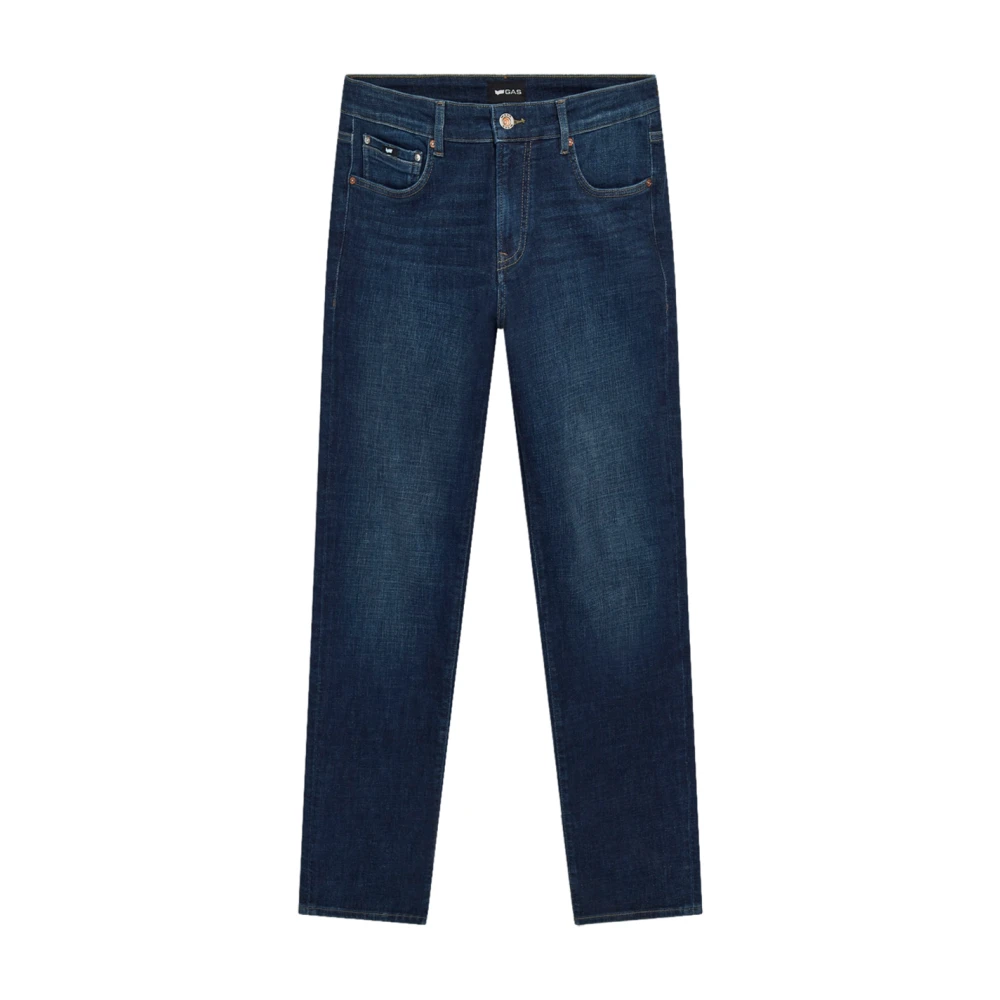 Gas Herr Blå Jeans W29, Denim, 5-Pocket Skinny Jeans