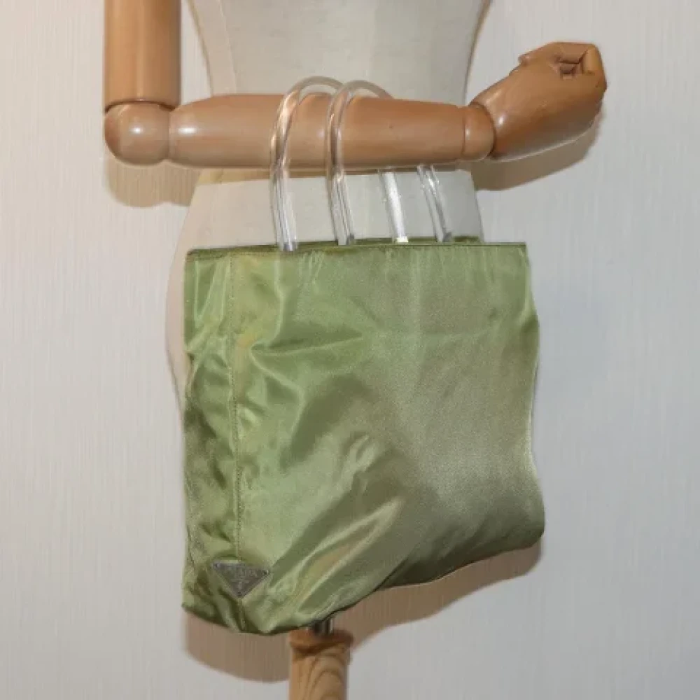 Prada Vintage Pre-owned Fabric prada-bags Green Dames
