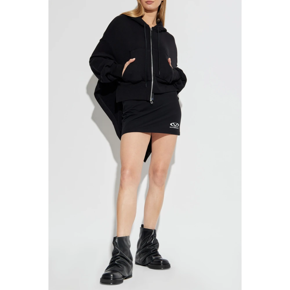 Vetements Rok met print Black Dames