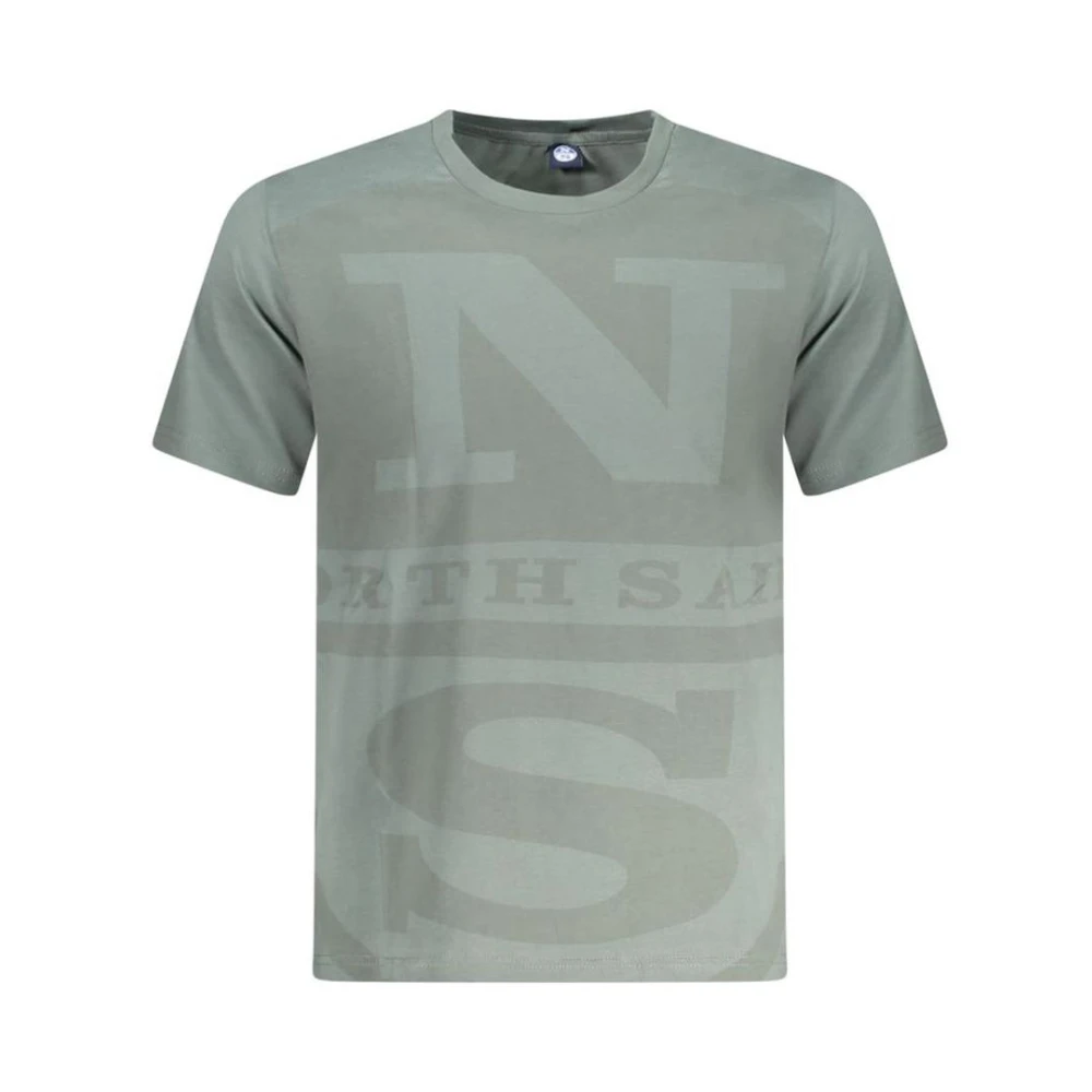 North Sails Grön Bomull T-shirt Minimalistisk Design Green, Herr