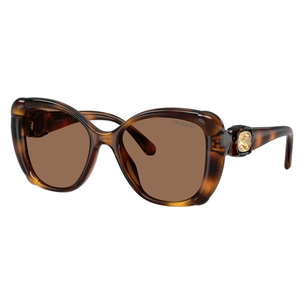 Swarovski Unisex Brown Sunglasses, 53 Mm, 0Sk6051u