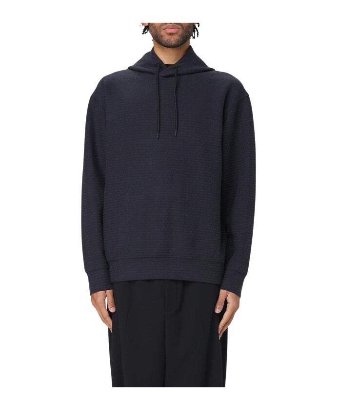 sweat-a-capuche-texture-bleu