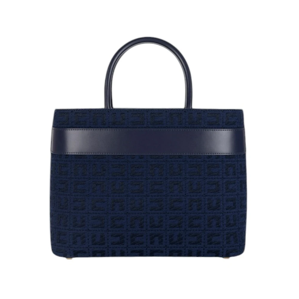 Elisabetta Franchi Stijlvolle leren tas voor vrouwen Blue Dames