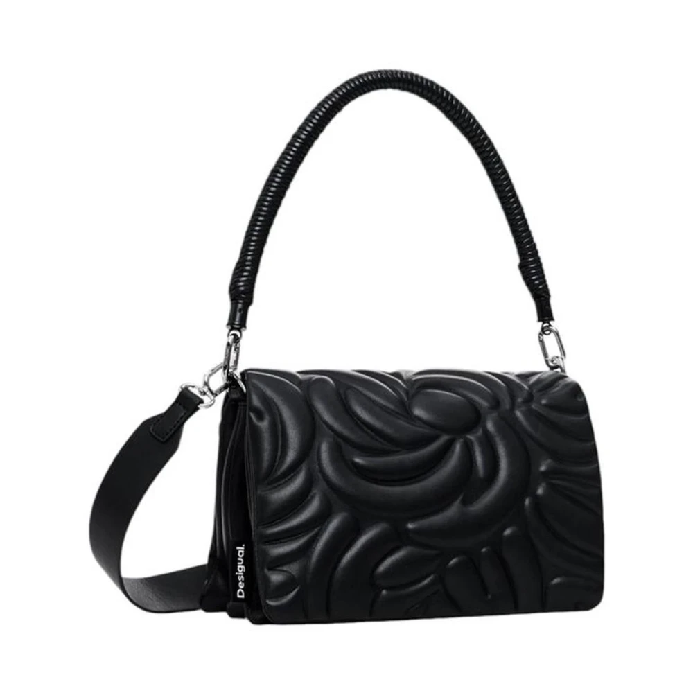 Desigual Minimalistische Polyurethaan Handtas Dames Collectie Black Dames