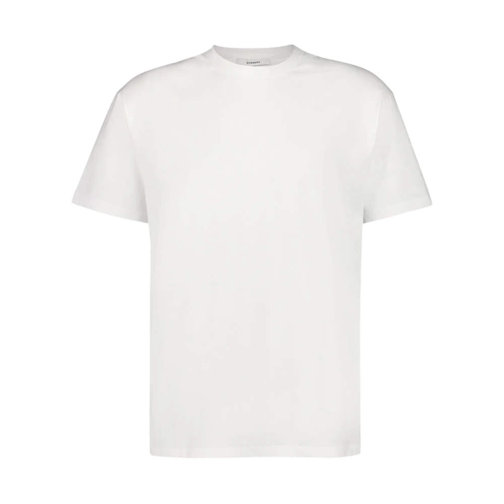 Givenchy Men's White Logo Cotton T-Shirt