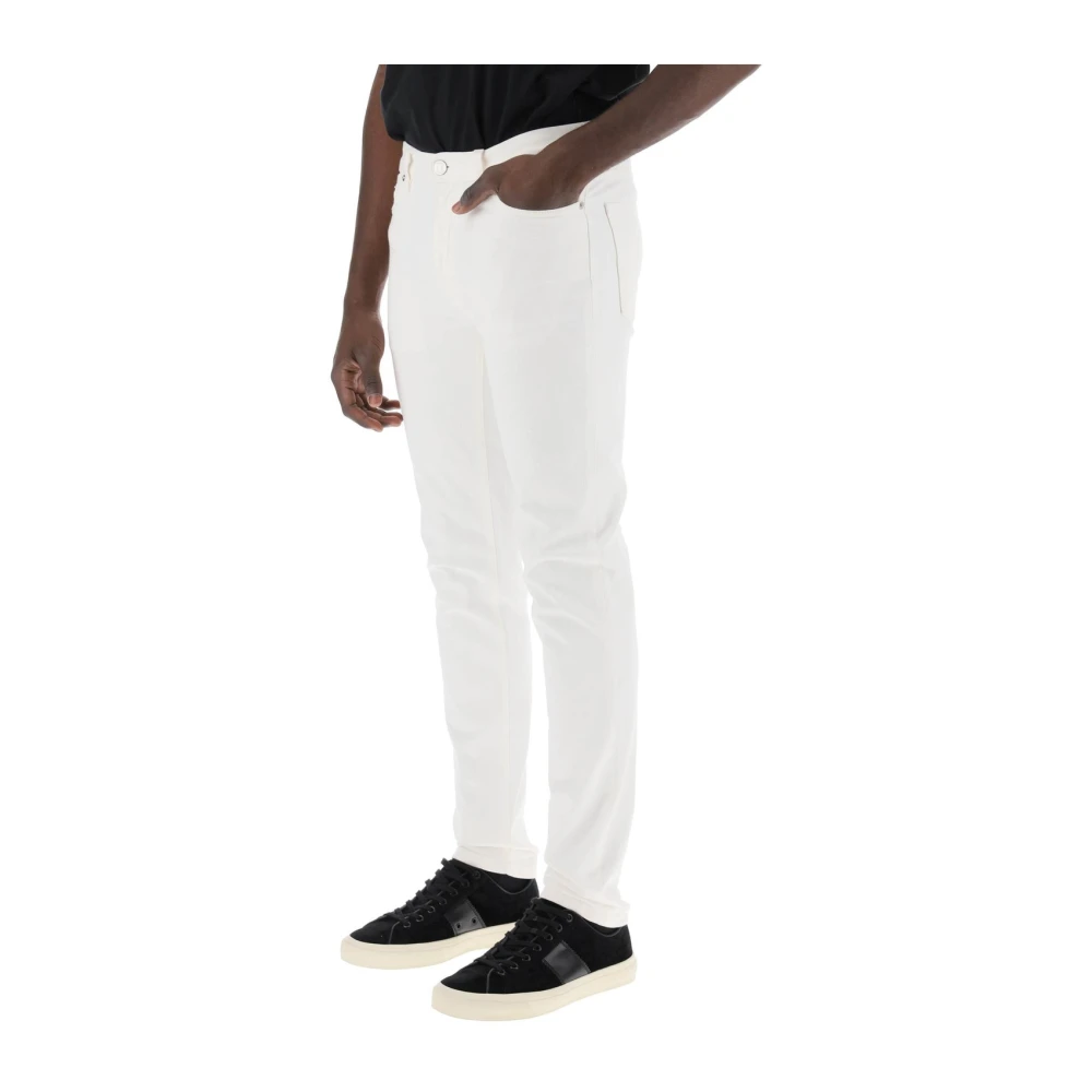Ermenegildo Zegna Klassieke Denim Jeans voor Mannen White Heren