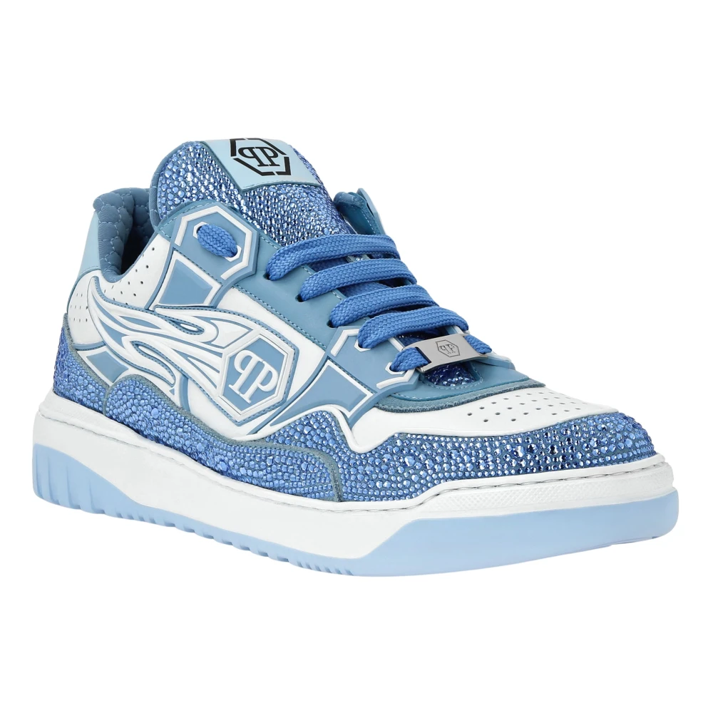 Philipp Plein Moon Walker Low-top Sneakers Heren Schoenen Blauw
