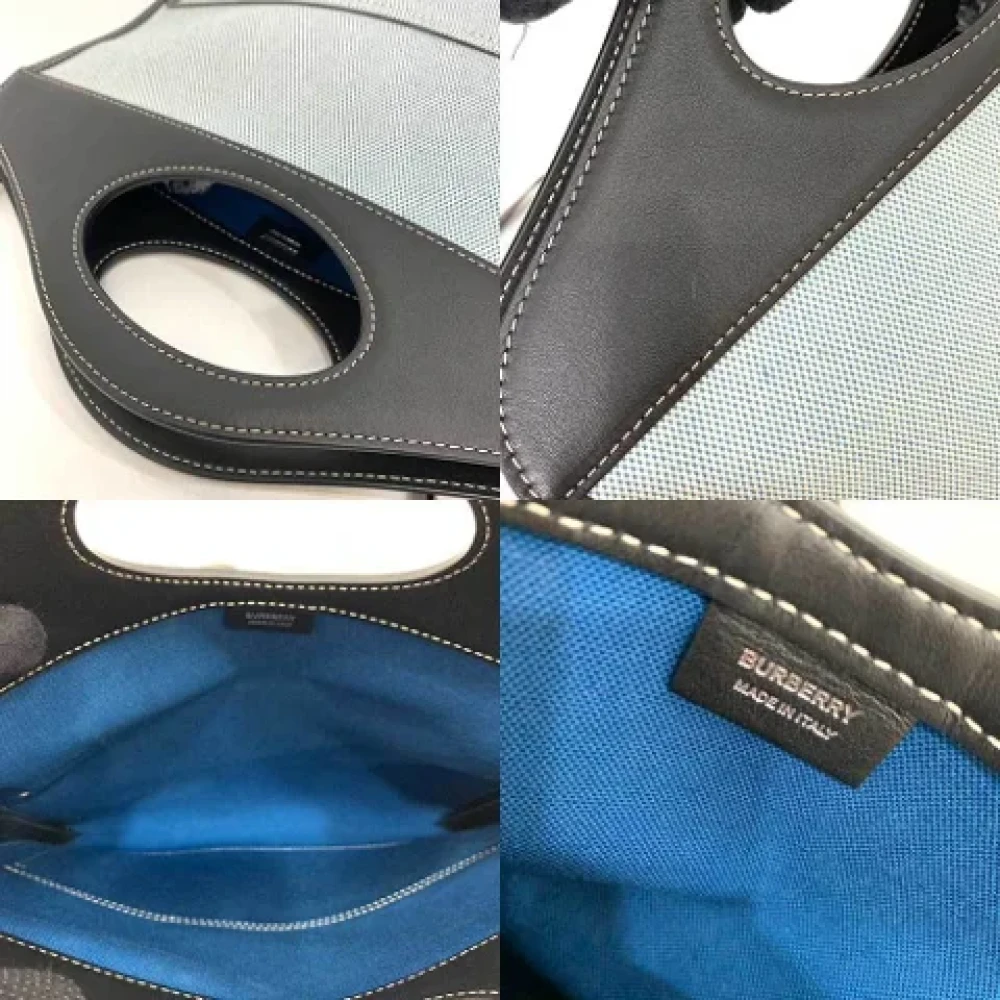 Burberry Vintage Pre-owned Canvas handbags Blue Dames